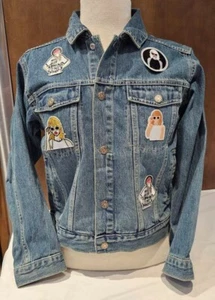 NWT Youth Sz 10 Osh Kosh Taylor Swift Custom Denim Jacket Patches Adult XS NEW - Picture 1 of 10