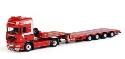 WSI for DAF XF 105 SSC 4x2 SEMI LOW LOW LOADER 4 AXLE trailer 1/50 MODEL TRUCK - Image 1 of 3