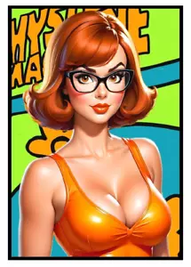 VELMA DINKLEY di SCOOBY-DOO * ACEO personalizzato * novità divertente * carta artistica - Foto 1 di 2