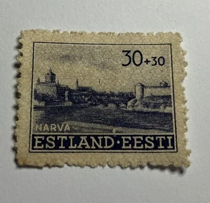 GERMANY ESTONIA 1941 WWII-GERMAN OCCUPATION 30+30 - Picture 1 of 2