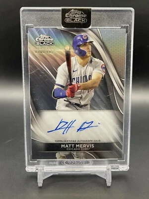 2024 Topps Chrome Black Auto #CBA-MME Matt Mervis - Refractor /150 RC Sealed - Image 1 of 2
