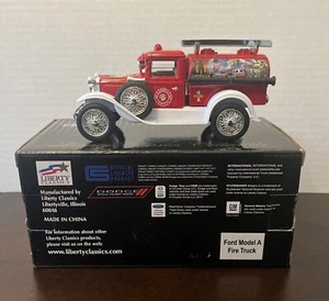 Liberty Classics Diecast Ford Model A Fire Truck Bank with Key - New With Box - Picture 1 of 14