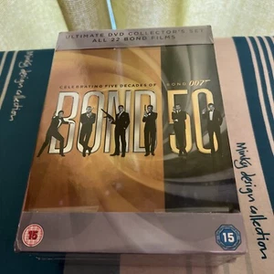 ULTIMATE COLLECTOR'S SET OF ALL 22 BOND FILMS-DVD- REGION 2- NEW/SEALED - Picture 1 of 4
