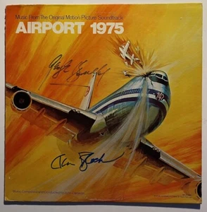 ✈️ 1974 Karen Black & George Kennedy handsigniert Airport 1975 Soundtrack ✈️ - Bild 1 von 6