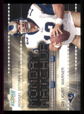2002 Score Monday Matchups #4 Kurt Warner - Image 1 of 2