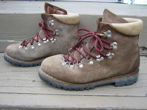 Vintage RAICHLE Allleder Wildleder Bergschuhe Herren 9,5 Mountain Hike - Bild 1 von 10
