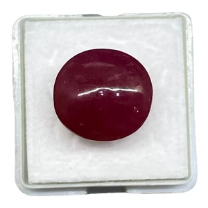 21.62 Cts Certified Natural Ruby Stunning Red Huge Loose Cabochon Gemstone - Picture 1 of 19