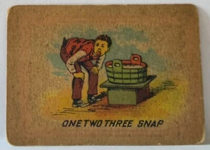 Vintage Antique Collectible SNAP Game Card One Two Three Snap NS3 - Picture 1 of 1