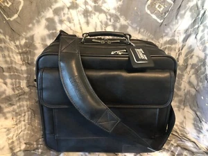 Air Targus 13" Laptop Leather Computer Bag - Picture 1 of 6