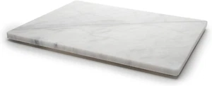 Home Basics Multi-Purpose Pastry Marble Tray Cutting Board Slab with Non-Slip... - Picture 1 of 12