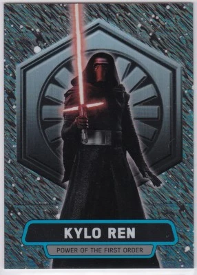 STAR WARS THE FORCE AWAKENS CHROME POWER FIRST ORDER #2 SHIMMER REFRACTOR 47/50 - Image 1 of 2