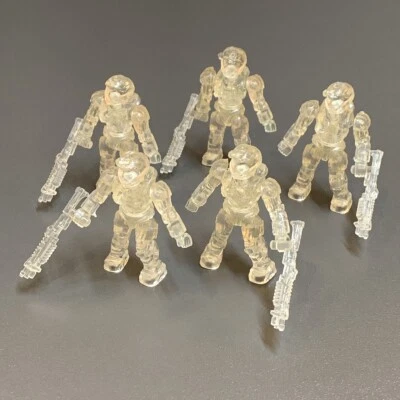 5x Halo Mega Bloks Series 1 Ultra Rare Active Camo Mk VI Spartan II Figure 96870 - Image 1 of 4