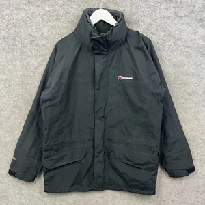 Chaqueta Berghaus Para Hombres Mediana Negra Gore Tex Rompevientos Abrigo de Lluvia Aire Libre Senderismo - Imagen 1 de 11