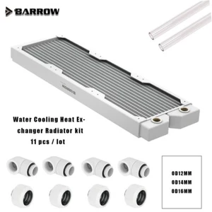 Barrow 120/240/360 mm Heizkörper-Kit + Hartrohr + Stecker + 90 Grad Anschluss G1/4"" - Bild 1 von 22