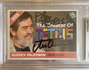 Alexey Pajitnov Signed Custom Card - Tetris - Picture 1 of 3