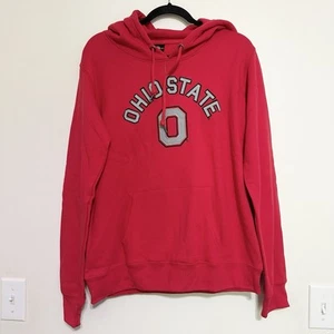 Ohio State Hoodie Sweatshirt Scarlet & Gray Adult Red Size L Embroidered - Picture 1 of 7