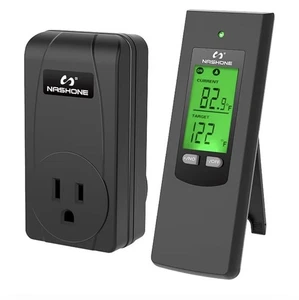 Wireless Plug in Thermostat, Digital Thermostat Outlet LCD Display Temperature - Picture 1 of 9
