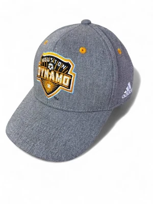 Adidas MLS Houston Dynamo Gorra de Béisbol Sombrero OSFA Gris con Borde Naranja Snapback Foto 1 de 4