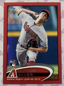 2012 Topps Update Trevor Bauer Target Red #US212 RC Rookie - Picture 1 of 2