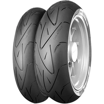 120/70-ZR 17 190/50-ZR 17 COPPIA GOMME CONTINENTAL CONTISPORTATTACK DOT 2025 - Imagen 1 de 4