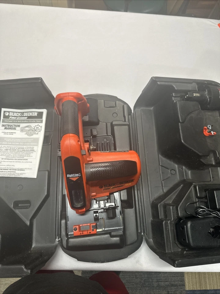 BLACK+DECKER CS144 14.4-Volt Firestorm Cordless Circular Saw W/Blade Batt & Case - Image 1 of 4