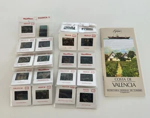 Vintage Photo Slides & Brochure World Travel Valencia Spain Dura Velasco 35MM - Picture 1 of 9
