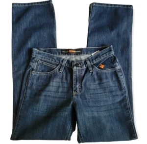 NWOT Wrangler Womens Flame Resistant Boot Cut Jeans Blue Size 5x32  Embroidered - Picture 1 of 13