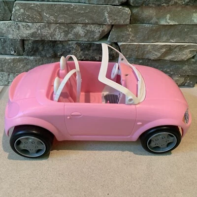 Barbie Roadster convertible Mattel 2001? Vehículo Coche Rosa Claro Foto 1 de 4