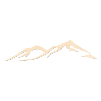 Montaña Forma-Sin Acabar Corte Láser Montaña Blanco Foto 1 de 2