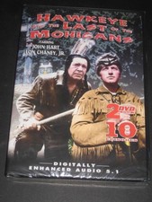 HAWKEYE & THE LAST OF THE MOCHICANS 2 DISC SET 10 EPISODES-CBC 1957 SERIES NEW
