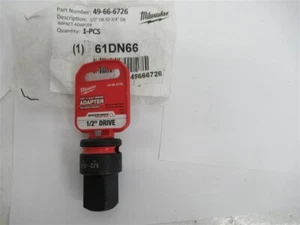 Milwaukee 49-66-6726 , SHOCKWAVE Impact Duty 1/2" Drive - 3/4" Drive Adapter - Foto 1 di 1