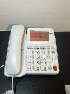 AT&T CL4940 Single Line Corded Phone - White - Zdjęcie 1 z 5