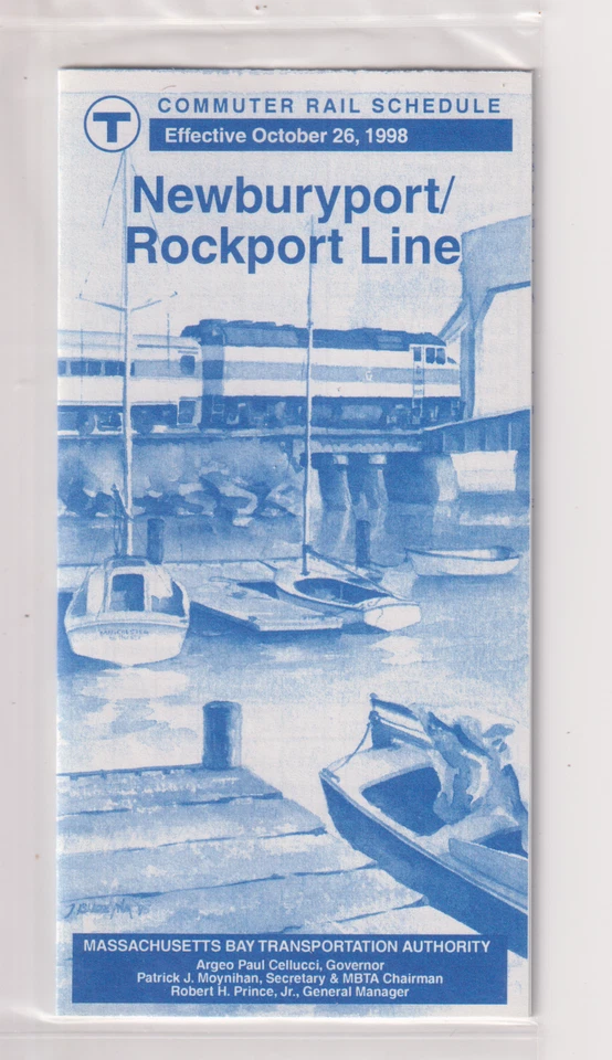 BOSTON  - MBTA       Rockport  /  Newburyport       Oct.  26,  1998   (  MINT ) - Image 1 of 1