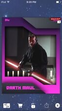 Topps Star Wars Digital Card Trader Prime Darth Maul Shadowbox Insert