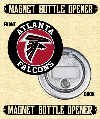 Atlanta Falcons - Magnet Bottle Opener - Choose From 12 Designs Cover