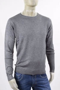 MARKUP SHIRT RUNDHALS VISKOSE GRAU MELIERT ROLLKRAGEN SLIM BASIC - Bild 1 von 4