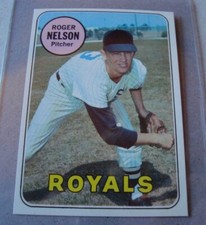 1969 Topps  #279 ROGER NELSON  nr MT/MT+  KANSAS CITY ROYALS nice 
