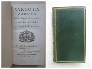 MASEN / DINOUART : SARCOTIS / LA SARCOTHEE, 1757. Beau maroquin vert. - Picture 1 of 24