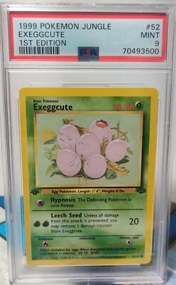 ✅1999 Pokemon TCG Exeggcute Jungle 1st First Edition 52/64 PSA 9 MINT✅ - Image 1 of 3