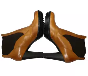 Tod's Tods Ankle Chelsea Boots Shoes Womens 38.5 Tan Leather - Picture 1 of 9