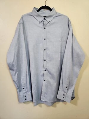 Claiborne Slim Fit Blue Mens Long Sleeve Button Down Size XXL - Image 1 of 4