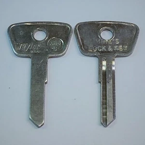 2 Un-cut Key Blanks Taylor H80-3 Honda Motorcycles Code Series 334658-366541 - Bild 1 von 1