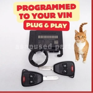 📮 VIN PROGRAMMED PLUG & PLAY IMMOBILIZER DODGE DURANGO 2004-2006 56038675AS 📮 - Picture 1 of 4