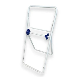 Industrieller Rollenhalter | Bodenmodell | Weiß  Blau - Bild 1 von 2