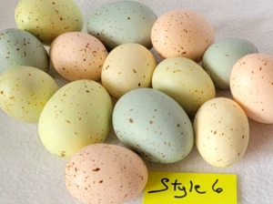 Assorted Easter Egg Designs, 12 per Set, YOU CHOOSE, Hanging / Basket Filler NEW - Picture 1 of 18