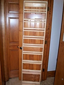 Solid Wood Spice Rack Storage Kitchen Shelf Pantry Holder Rack Cabinet Organizer - Picture 1 of 12