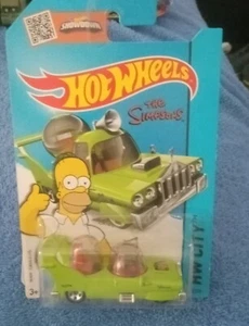 2013 Hot Wheels Simpsons The Homer HW City Green Car 1/64 Toy NEW - Picture 1 of 3