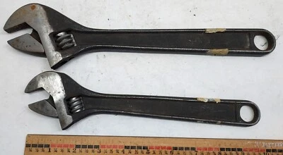 2 - CRESCENT Adjustable Wrench Crestoloy Black Oxide Alloy Steel USA - 12", 10" - Image 1 of 4