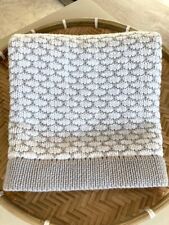 Pottery Barn Kids Heirloom Cable Knit Baby Blanket  NWOT 30x30