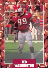 Ted Washington 1991 Star Pics 21  Louisville Cardinals  Football Card